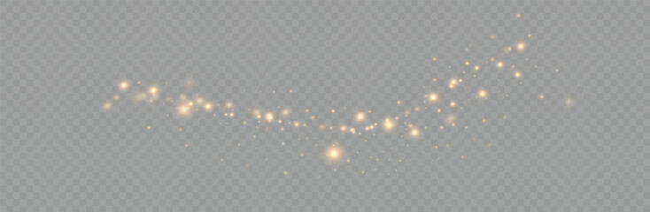 golden sequins glow with many lights. glittering dust. luxurious background of golden particles.
