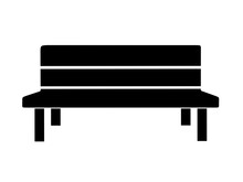 Bench Icon Vector With Simple Design