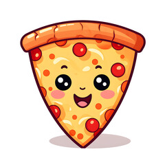 Wall Mural - Pizza clipart iolated on white
