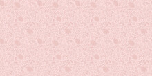 Pastel Pink Flower Texture, Vector Repeat Pattern Background, Small Scale Detailed Monochromatic Wallpaper For Spring