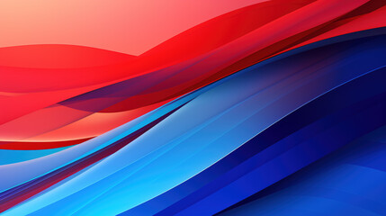 Wall Mural - a red and blue abstract background with lines