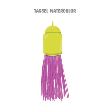 tassel illustration design art. 