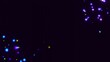 blau leuchtende Lichter in Bewegung, Glitzer, Sterne, Punkte, Kreise, Rotation, Größe, Anordnung, bunt, farbenfroh, Verlauf, übergang, wechsel, Muster, animiert, bewegung, loop