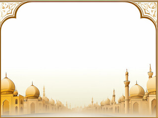 Wall Mural - Ramadan or Eid background with copy space