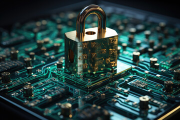 Aufkleber - enhanced cybersecurity measures to protect personal information and data. generative ai.