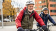 © Alfonso Soler - Group of senior men exercise on bicycles to stay healthy and active.