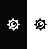 Car Service Logo Design. Black and White Logo. Usable for Business Logos. Flat Vector Logo Design Template