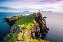 Skye Island Nest Point Lighthouse In Highland.