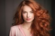 © Oulaphone - Beautiful hairstyle of woman after dyeing hair and making highlights in hair salon with professional hairstylist.