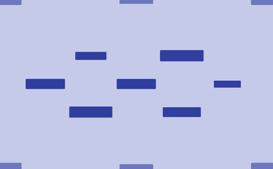Poster - seamless pattern of large isolated blue minus symbols. the pattern is divided by a line of elements 