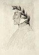 Dante Alighieri portrait head face pencil drawing sketch