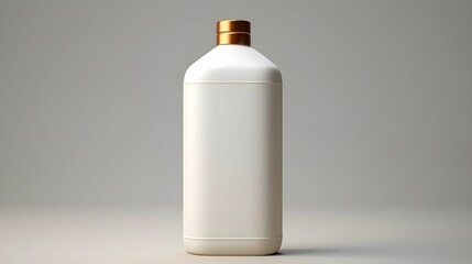 AI generated illustration of a shampoo bottle isolated on a clear background