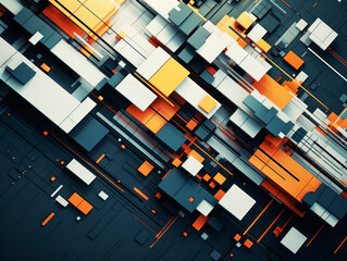 Sticker - abstract technology   background