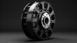 Car part of clutch Disc, clutch basket with release bearing isolated background. AI generated