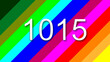 1015 colorful rainbow background year number