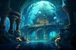 explore underwater metropolis with advanced technology, stunning visuals, intricate designs, and mesmerizing marine life. Generative AI