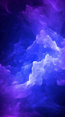 Poster - Abstract smoke on black background. Fantasy fractal texture. Digital art.