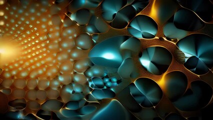 Wall Mural - immerse yourself in a mesmerizing ocean of fractal patterns, where the boundaries of the physical wo