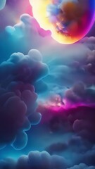 Wall Mural - dissolve into a realm of infinite possibilities as this psychedelic video transcends the boundaries 