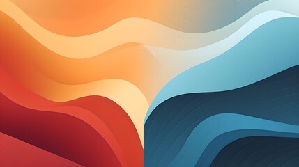 Wall Mural - Abstract Background: Modern Wave Design