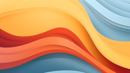 Wall Mural - Abstract background: Vibrant Wave Pattern in Multi-Colored Design