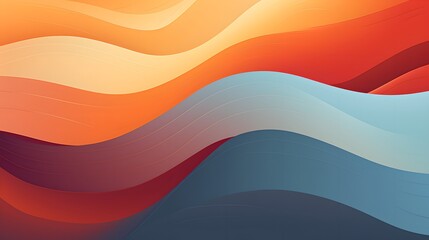 Wall Mural - Abstract Background: Waves of Colorful Elegance