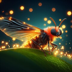 firefly on the leaf
