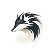© Kevin - Skunk Vector Style Illustration Cartoon Style Logo White Background