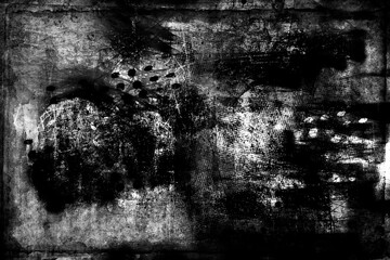 Wall Mural - Abstract grunge lettering background. Urban cyber punk wide illustration	