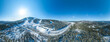 Rundblick über das Wintersportgebiet am Großen Arber im Bayerischen Wald