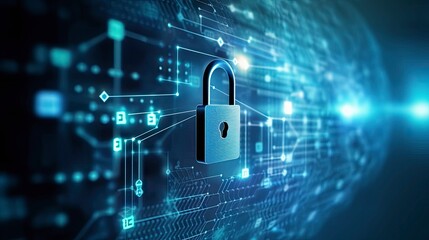 Cybersecurity privacy protection concept.