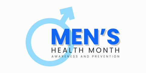 Wall Mural - Vector illustration on the theme of Men's health awareness month (November) observed each year during November.