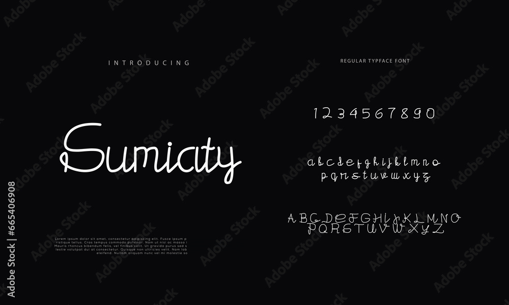 Brophy Script Handwritten Script font. Hand drawn brush style modern calligraphy ...