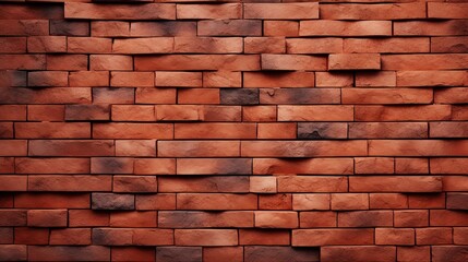 Poster - old red brick wall background