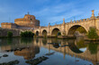 Le pont et le château Saint-Ange à Rome