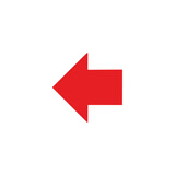 Fototapeta Młodzieżowe - red arrow icon vector 