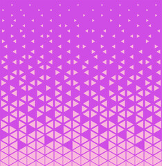 Halftone triangles pattern. Abstract geometric gradient background.