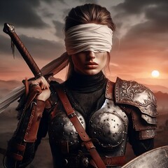 The martial artist wrapped around the eyepatch