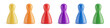 Colorful leasure board game pawn