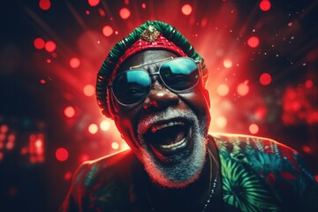 Aufkleber - Man with Sunglasses and Bandana
