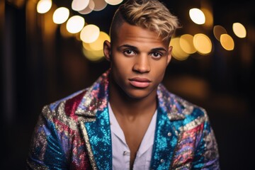 Aufkleber - Colorful Jacket Posed Picture