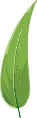Poster - Minimalistic tropical leaf vector art.