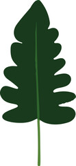Poster - Simple and serene tropical leaf design in vector format showcasing a minimalistic approach.