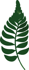 Poster - Minimalistic tropical leaves vector illustration