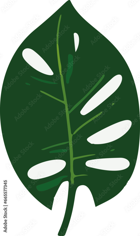 Minimalistic vector image of tropical leaves. Vibrant colors and clean ... - Clean Lines And Tropical Influences