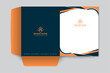 Luxury presentation folder template design