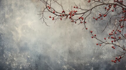 christmas holiday background with a christmas tree branch and text copy space. christmas frame for y