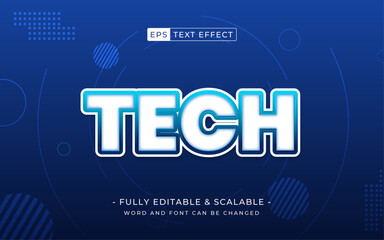 Poster - Tech 3d cartoon template style vector