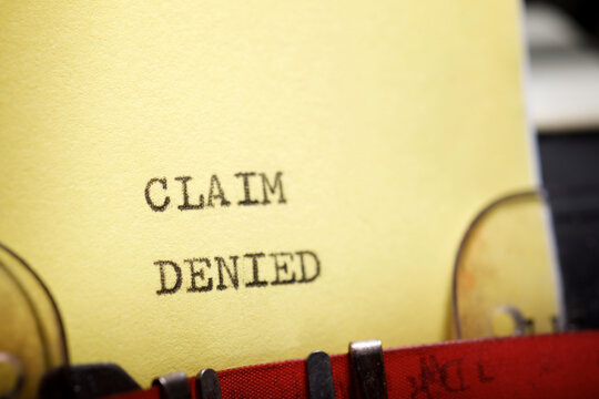 Claim denied text