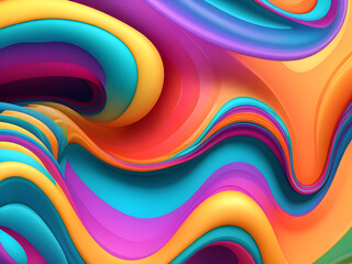 Abstract Colourful gradient background for design Generative Ai